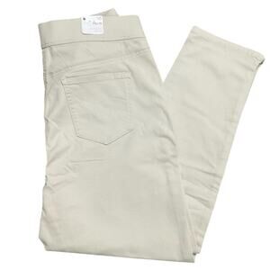 Gloria Vanderbilt Women's Cropped Pants Beige Slimming Effect Size 10 NWT